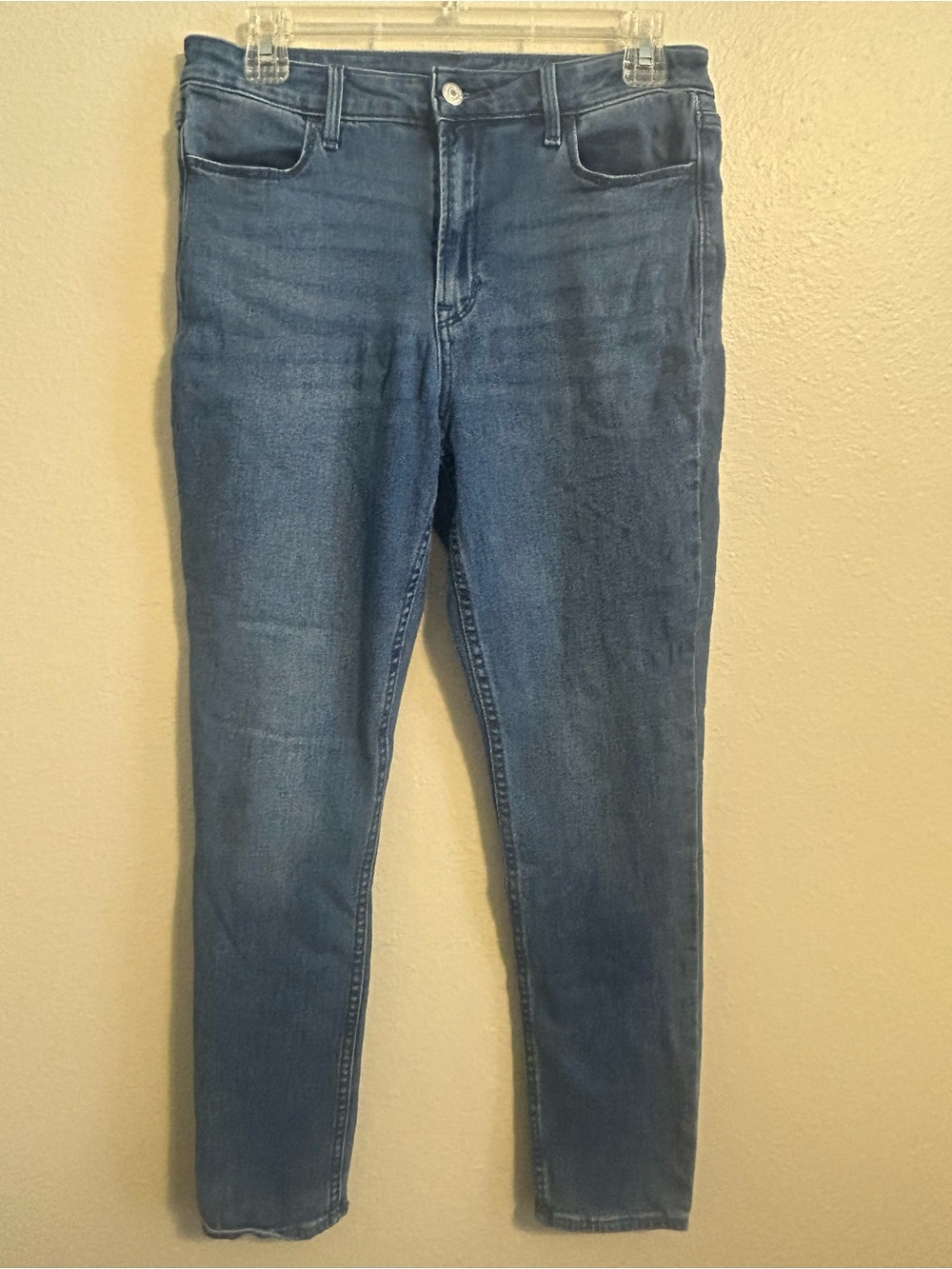Old Navy Dark Blue high rise wow super Skinny Jeans women’s size 8